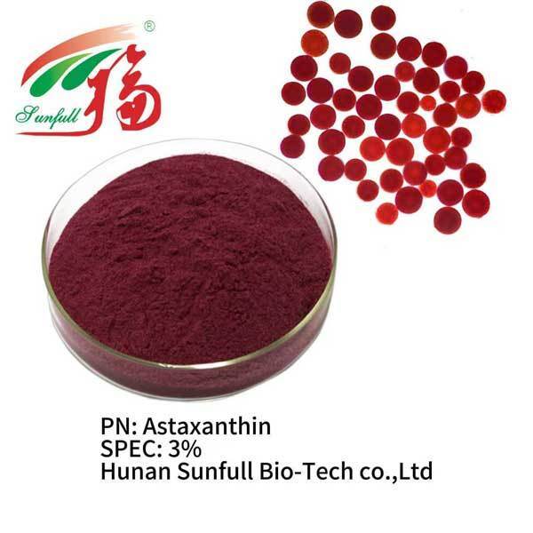 Haematococcus Pluvialis Extract 3% Astaxanthin Powder Fonksiyonel sağlık gıdaları Kozmetikte cilt bakımı İlaç malzemeleri Yem katkı maddesi