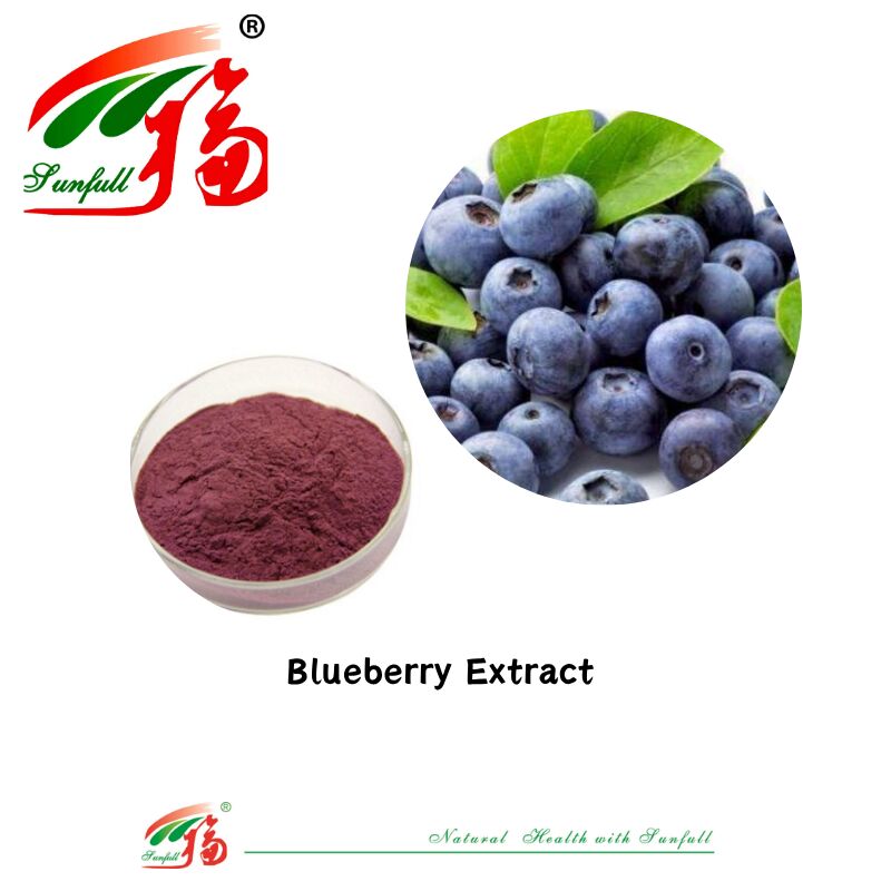 Hunan Sunfull Fabrika Tedarik Yüksek Kaliteli Doğal Antioksidanlar Antosiyaninler 1%-25% Yaban Mersini/Mürver/Acai Berry/Frenk Üzümü/Yabanmersini Özü