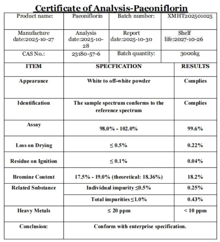 Ücretsiz Örnek Antioksidan Hammaddeler Kozmetik Beyazlatma Tesisi Beyaz Şakayık Tozu Şakayık Kökü Ekstresi 10% -50% Paeoniflorin