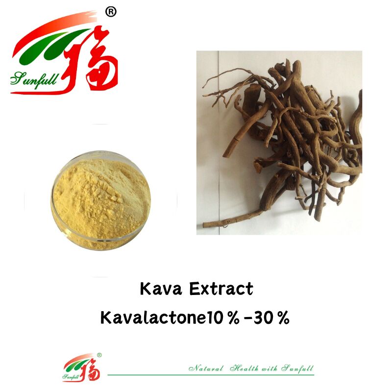 Hunan Sunfull En İyi Fiyat ISO/Kosher Beslenme Takviyeleri Kavalaktonlar Takviyeler için Kava Ekstraktı Tozu 10%-30%