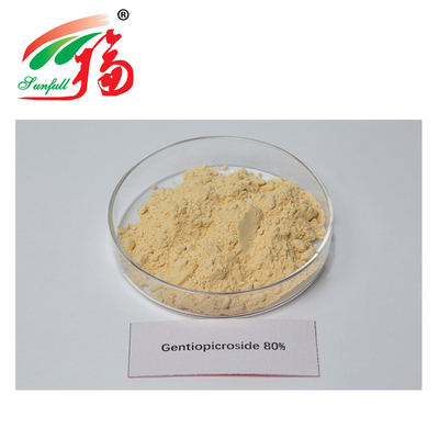 Doğal %80 Gentiopicroside Büyük Yapraklı Gentian Özü CAS 20831-76-9